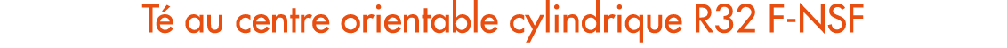 T au centre orientable cylindrique R32 F NSF