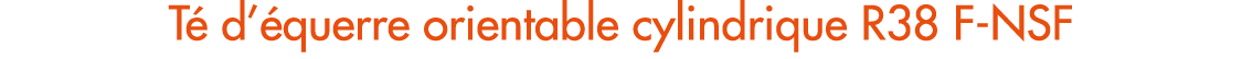 T d’ querre orientable cylindrique R38 F NSF